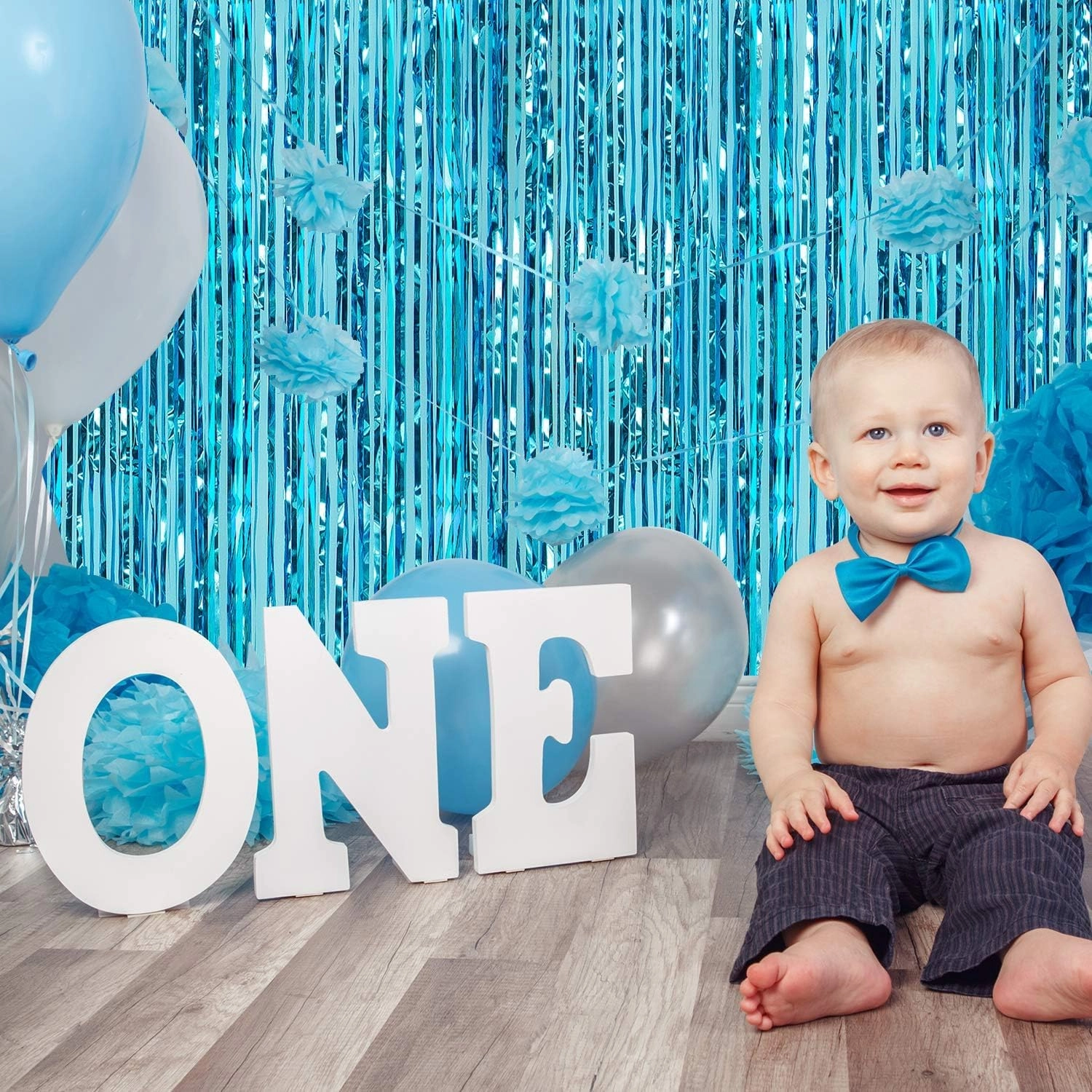 Foil Fringe Tinsel Backdrop - 2pcs Birthday