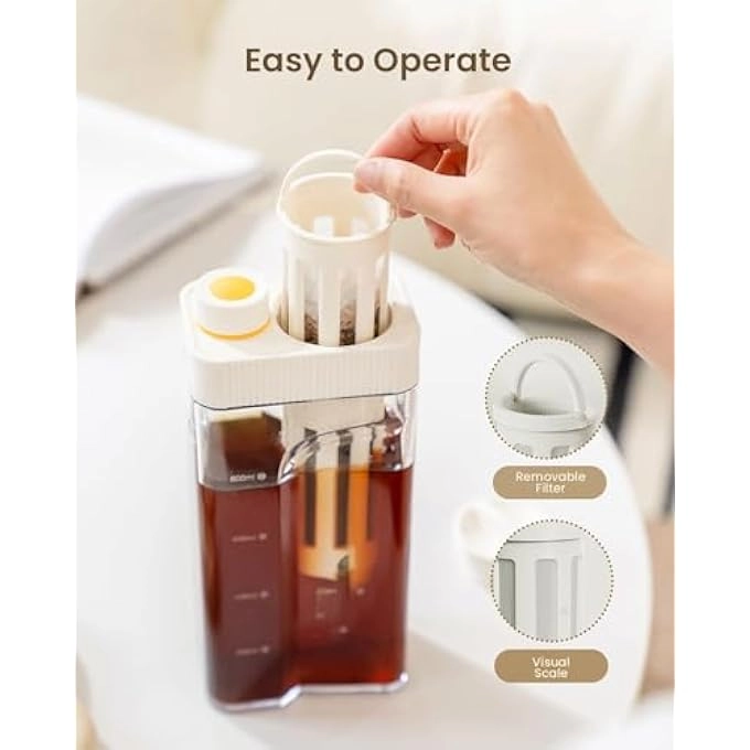 Cold Brew Coffee Maker - 34Oz Tritan 350 Mesh