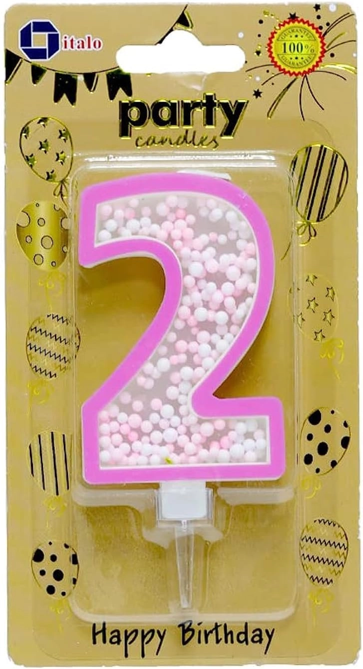 AL ARQAM LLC 2 Number Foam Balls Birthday Candle