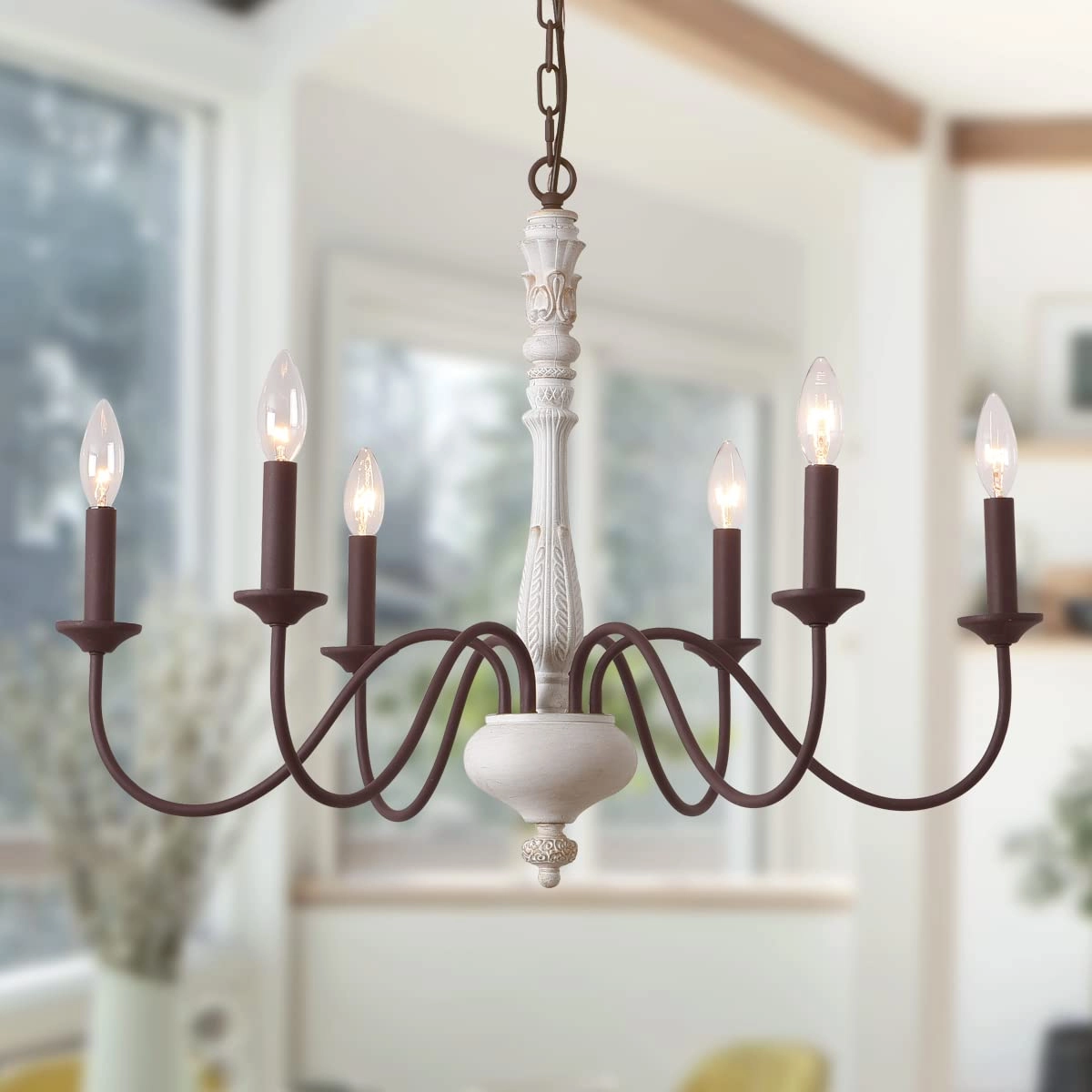 Azkabu French Country Chandelier - Fully dimmable