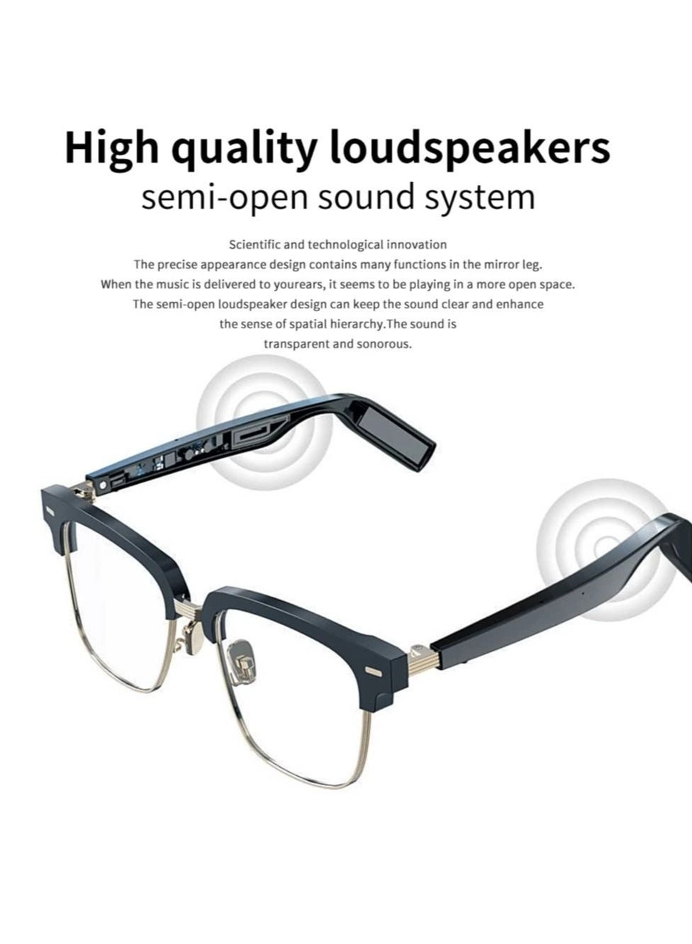 Smart Bluetooth Glasses - Bluetooth Audio IP67 Blue Light Filter