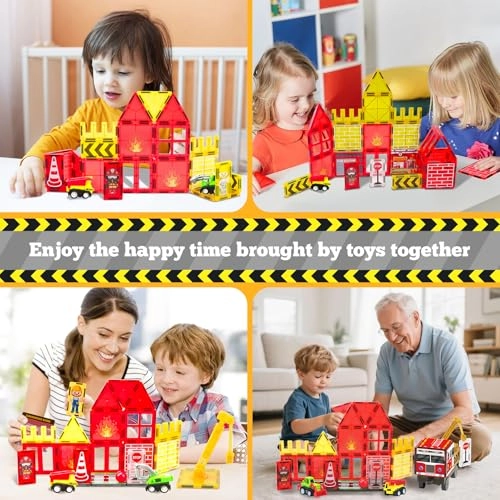 Magnetic Tiles (SK003) - Fire Rescue STEM