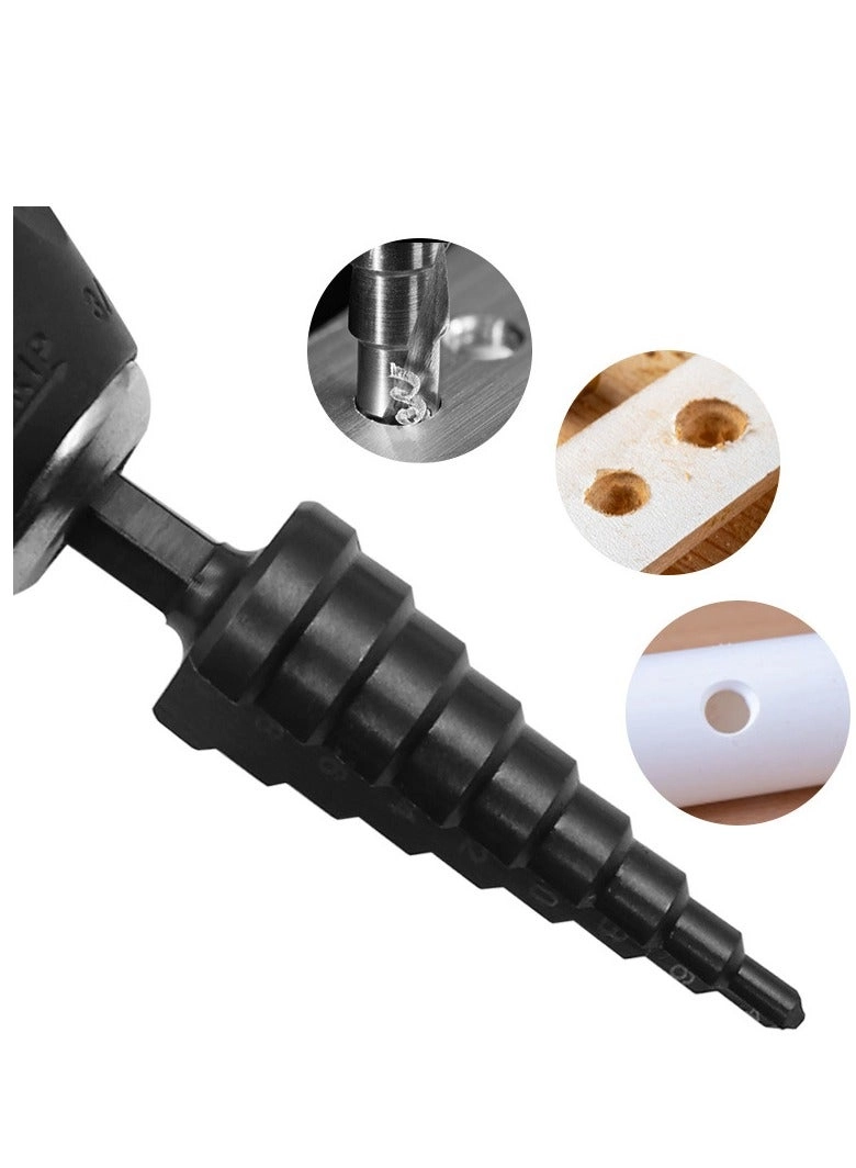 Step Drill Bit Set - 3 Pieces 3-12/4-12/4-20/4-32mm