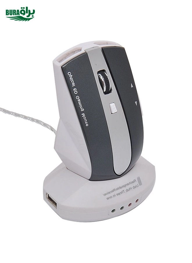 BURAQ MZ-011 Rechargeable Optical Mouse - Wireless