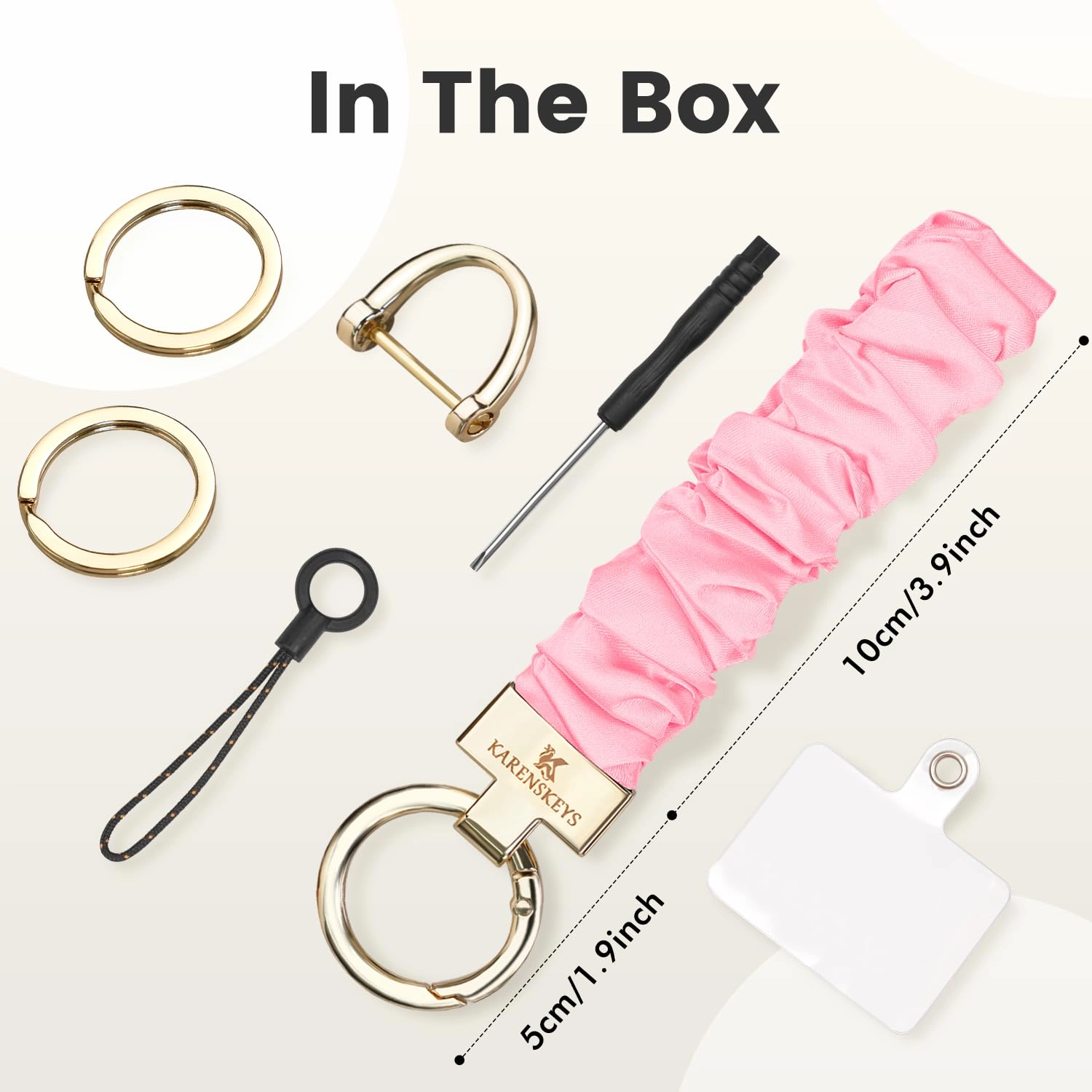 Scrunchie Keychain Wristlet - Colour