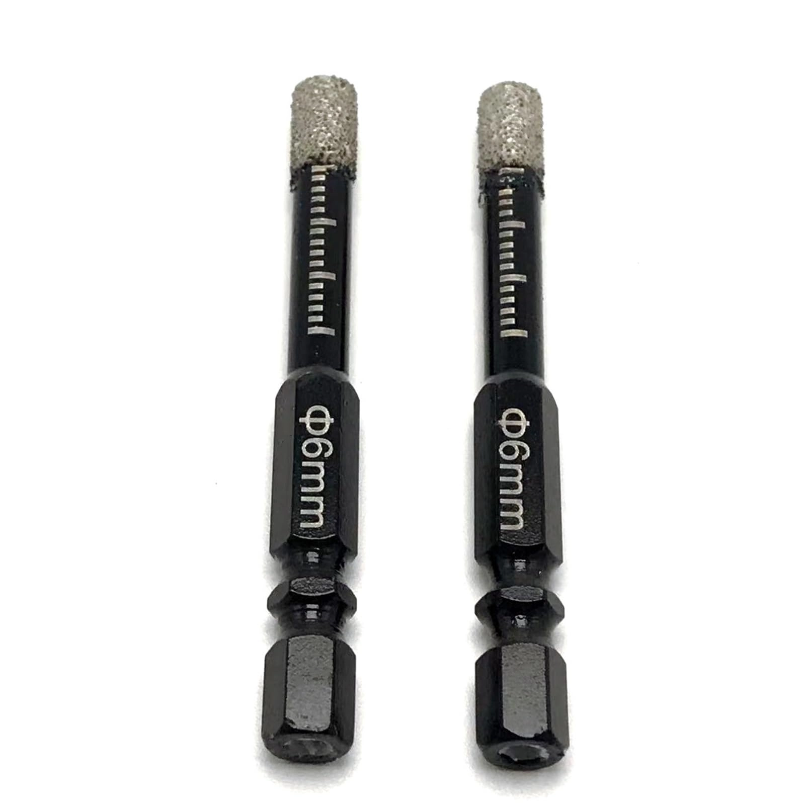 LUTRZPVT Vaccum Brazed Diamond Dry Drill Bits - 2PCS 6mm
