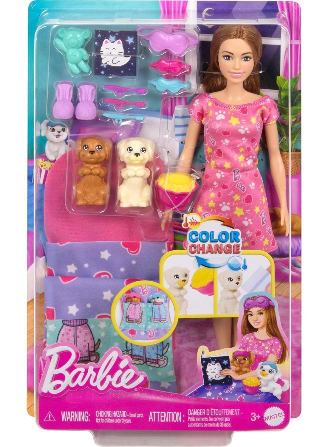 Puppy Slumber Party Playset - Color Change 10+ piece