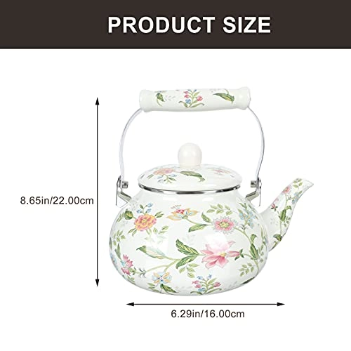 Porcelain Teapot - Ceramic Enameled 2. 5L
