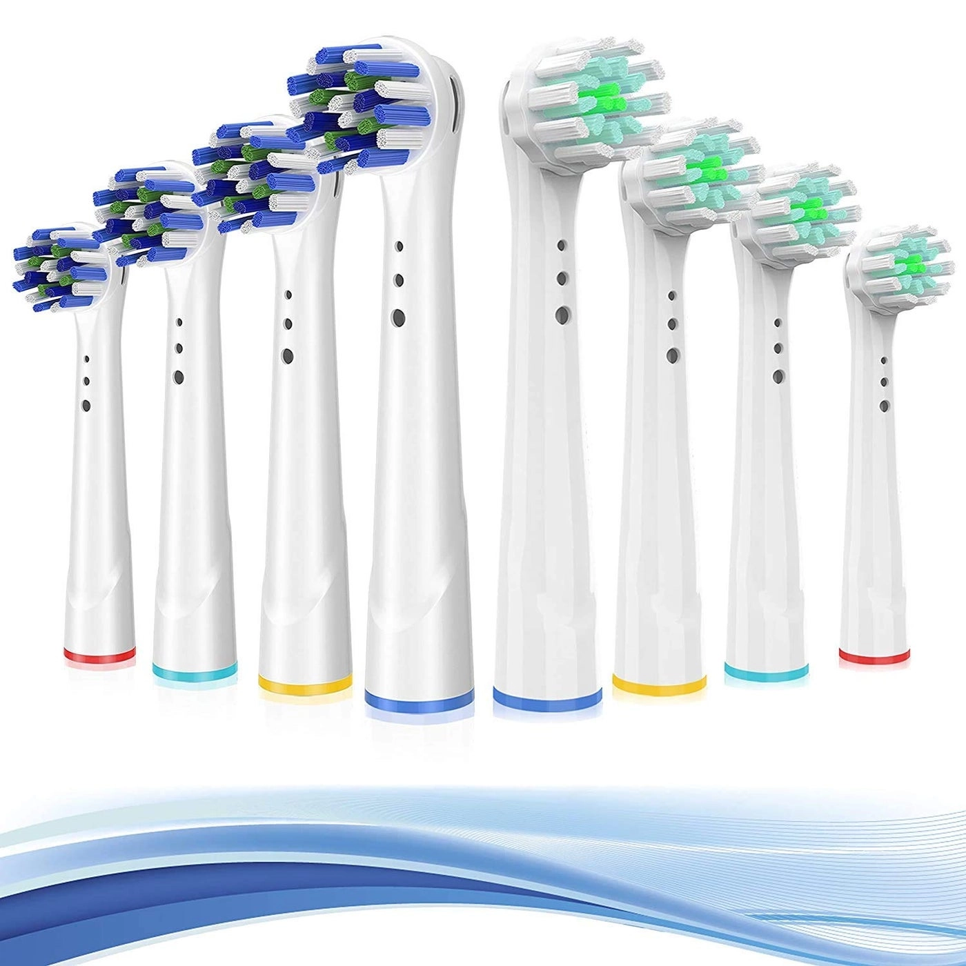 Precision Clean Brush Heads - 8 Pack Compatible with 7000Pro 10009600 500030008000