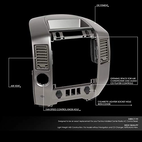 Center Console Bezel - Compatible with 2004-2006 Nissan Titan SE & XE; 2005-2006 Armada SE