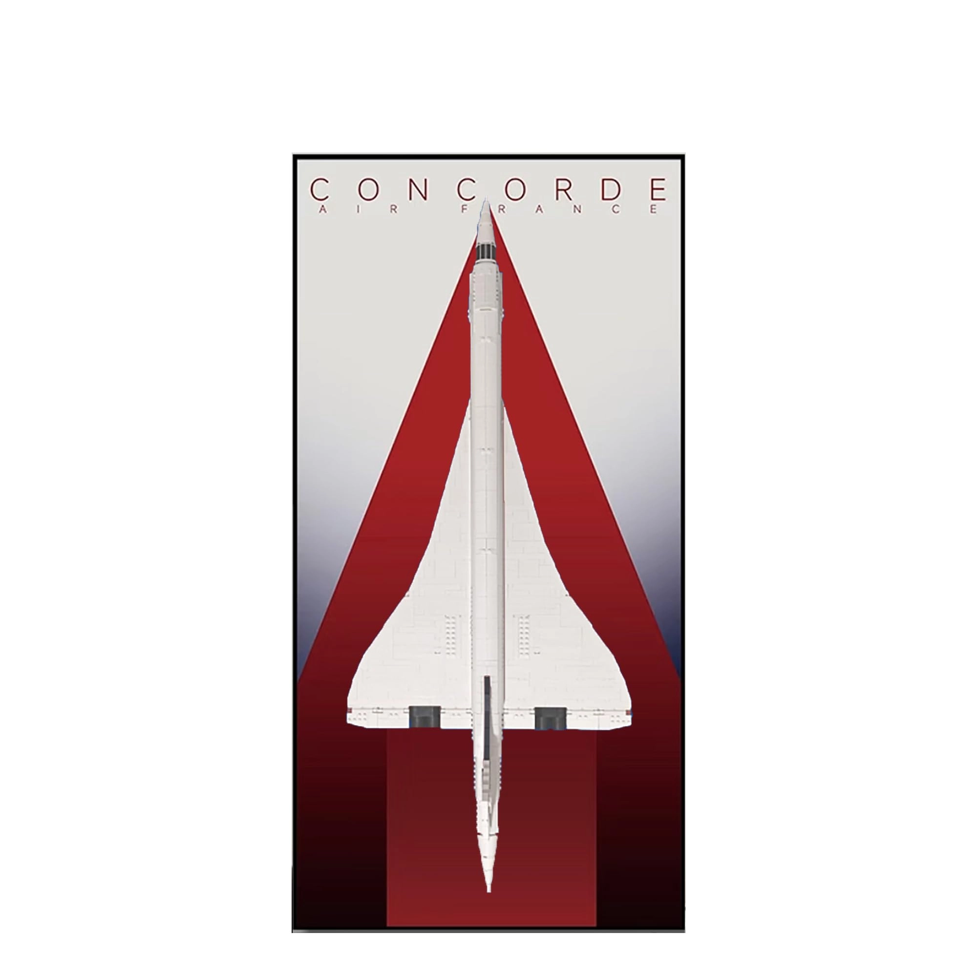 QIXINDGYH Display Wallboard for Lego Concorde (10318 C) - 60 x 120 cm Wall Mount