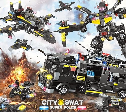 City Police SWAT Set - 9 Models 1006 pcs