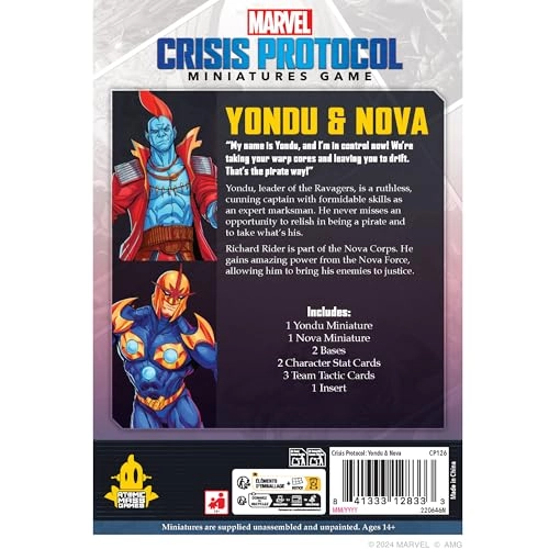 Marvel Crisis Protocol: Nova & Yondu Character Pack - 2 Piece Miniature Pack