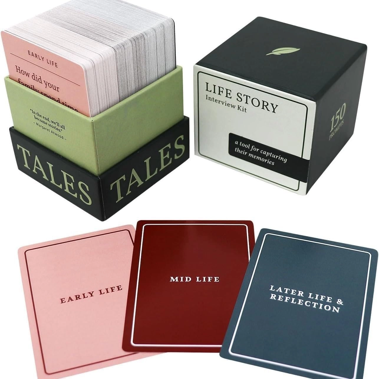 JoyfulHao Life Story Interview Kit - Card Game