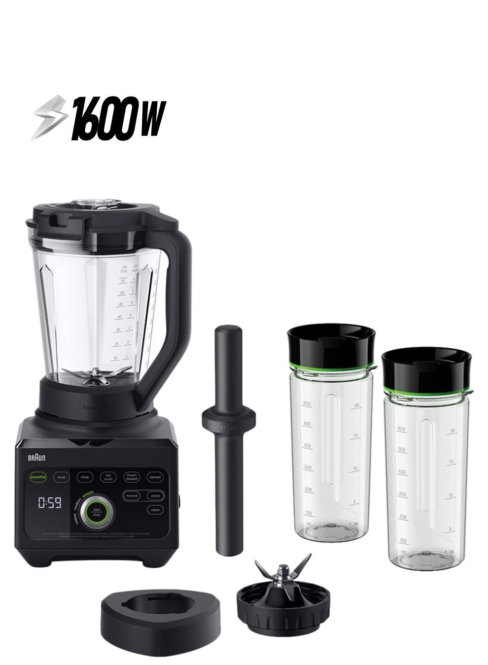 Braun TriForce Power Blend 9 - TriAction Technology, iTextureControl, Hot Soup Function