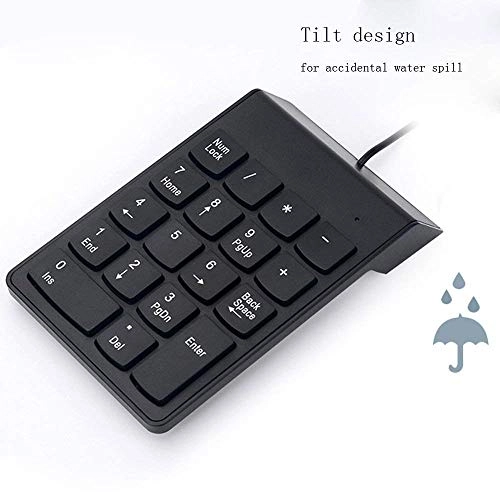 USB Numeric Keypad - 18 Key USB Black