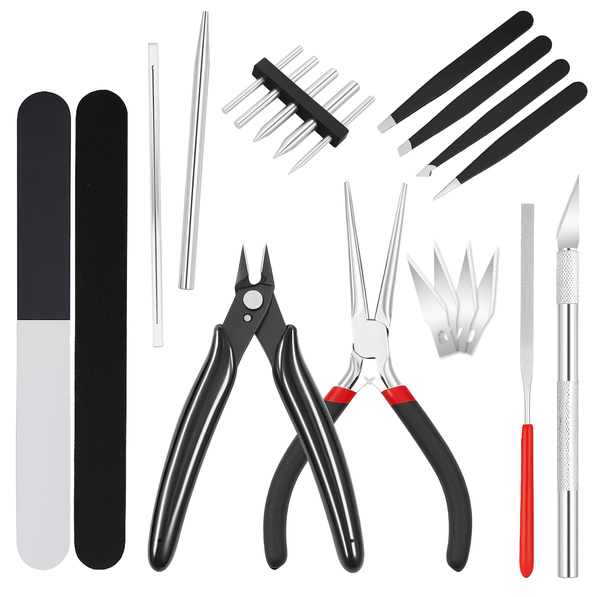 Mandala Crafts Model Tool Kit - Metal 22 PCS