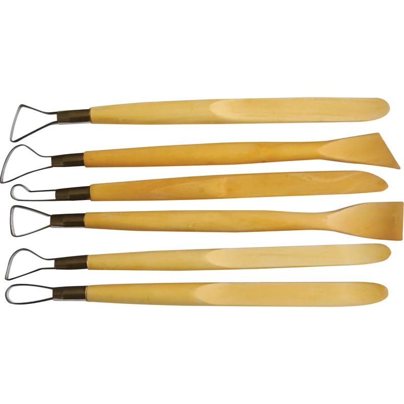 Non Branded Sculpture Knife Set - Wood 6 Pieces