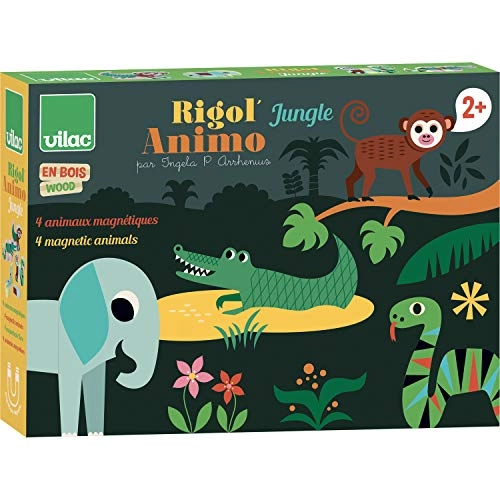 Magnetic Jungle Animals - 12 months - 3 years 4 pieces