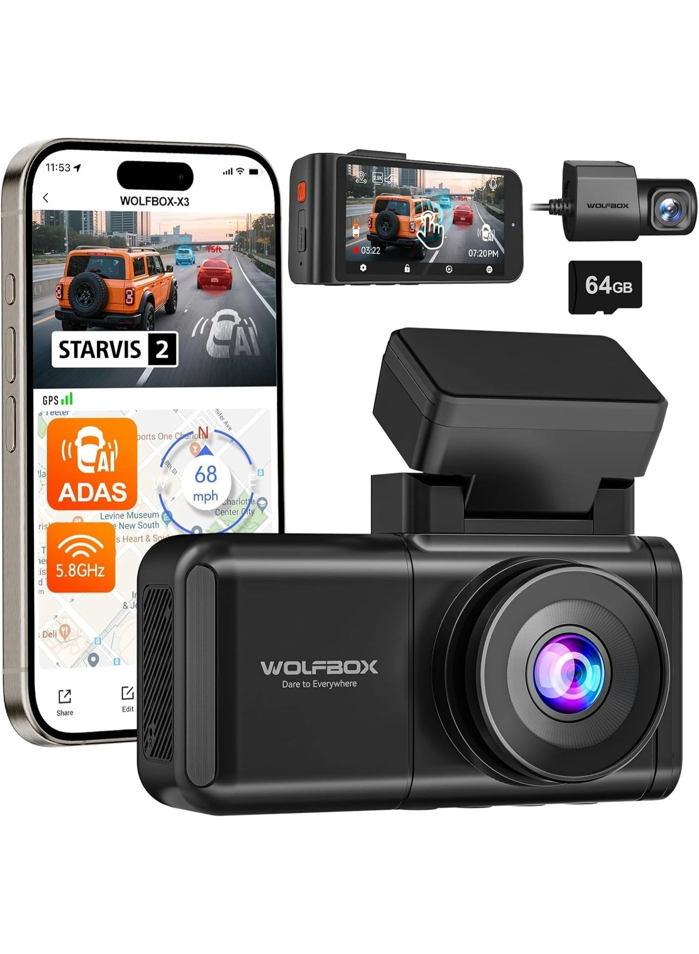 WOLFBOX X3 - 2.5K 60FPS 1440p