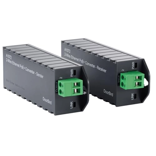 DoorBird 2-Wire Ethernet PoE Converter - 30W 1x RJ45 IEEE 802.3 af/at 60 mbit/s