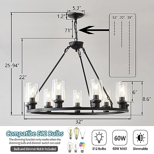 crystal chandelier - Dimmable