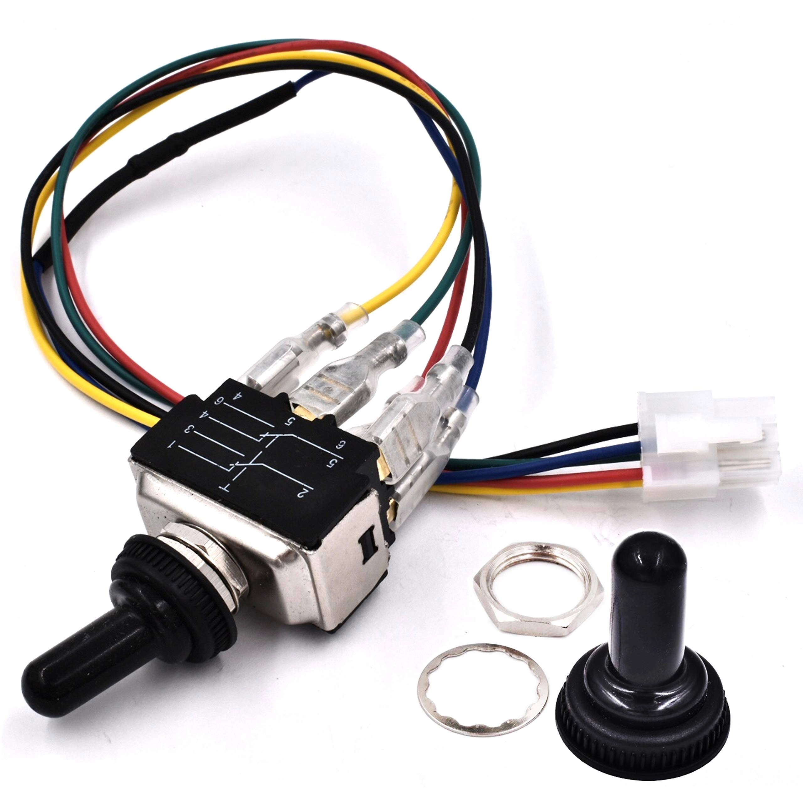 HD Switch Spoolgun Switch - 2 Positions 6 Terminals Wire Harness Weatherproof Switch Cover