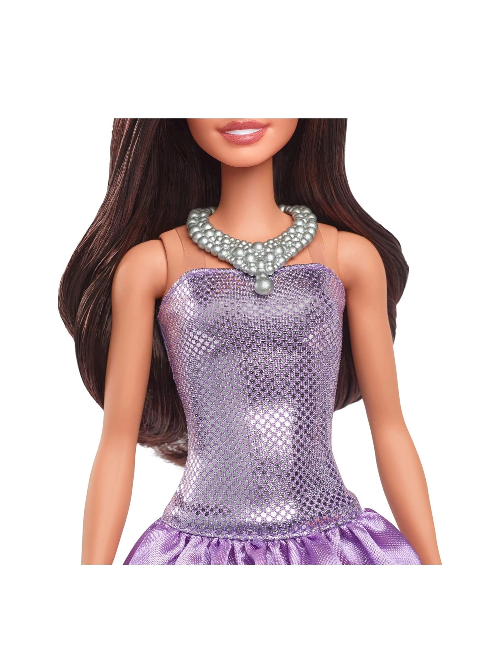 Barbie Fashionistas - 30 cm Brown Hair Purple Bubble Dress Ages 3+