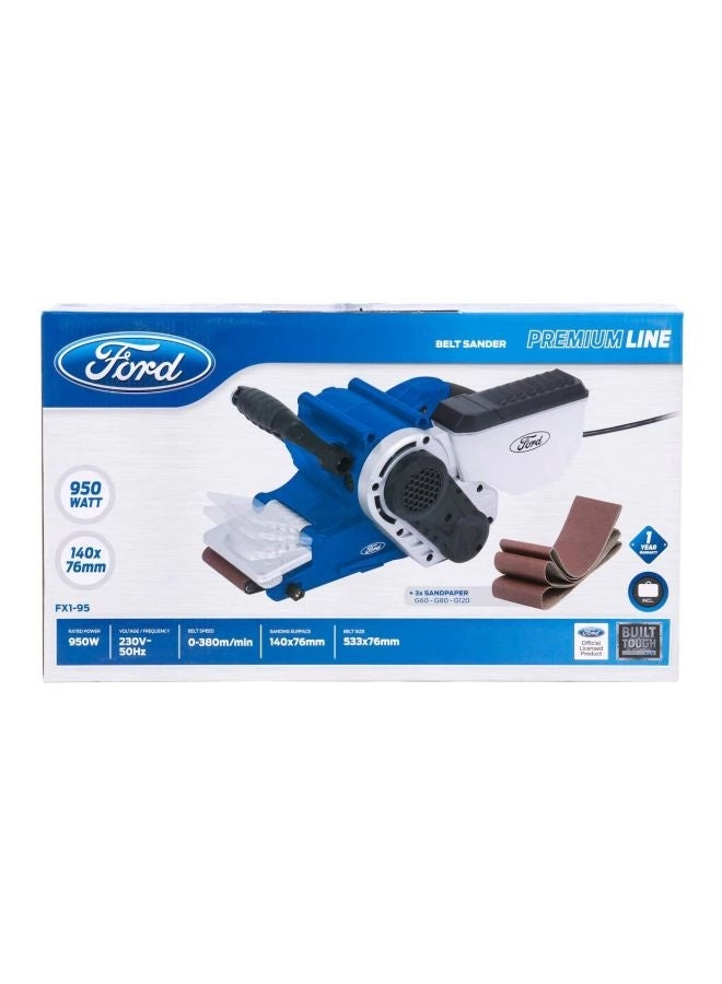 Electric Belt Sander - 450W White/Black/Blue