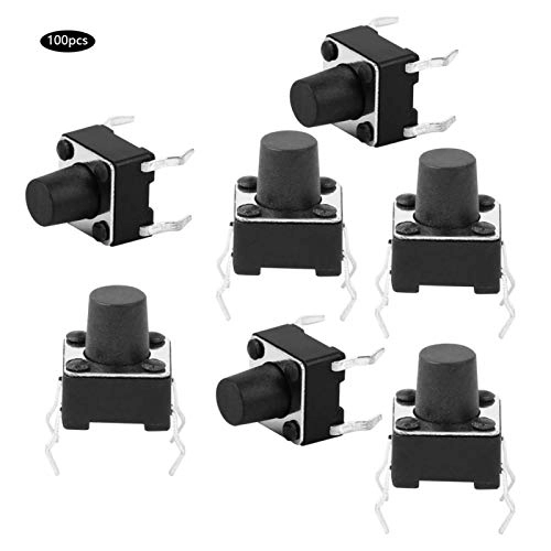 Momentary Tactile Button Switch - 100 pcs