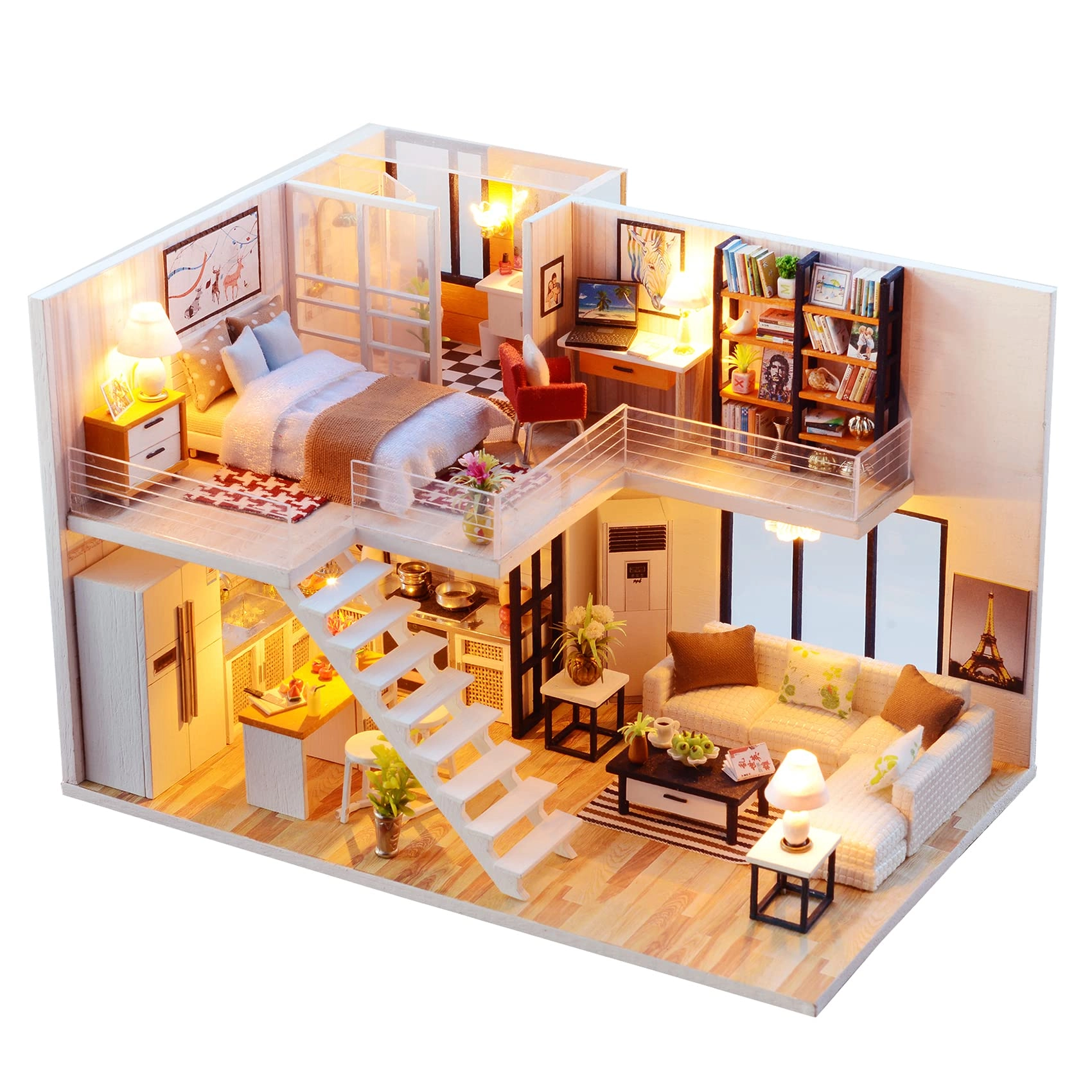 DIY Miniature Dollhouse Kit - 124 scale