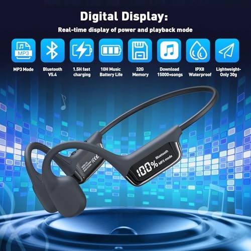 Bone Conduction Swimming Headphones Wireless Headphone