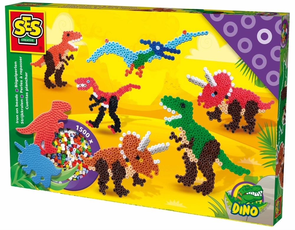 SES Creative Iron-On Beads - Dinosaurs 1500 pcs