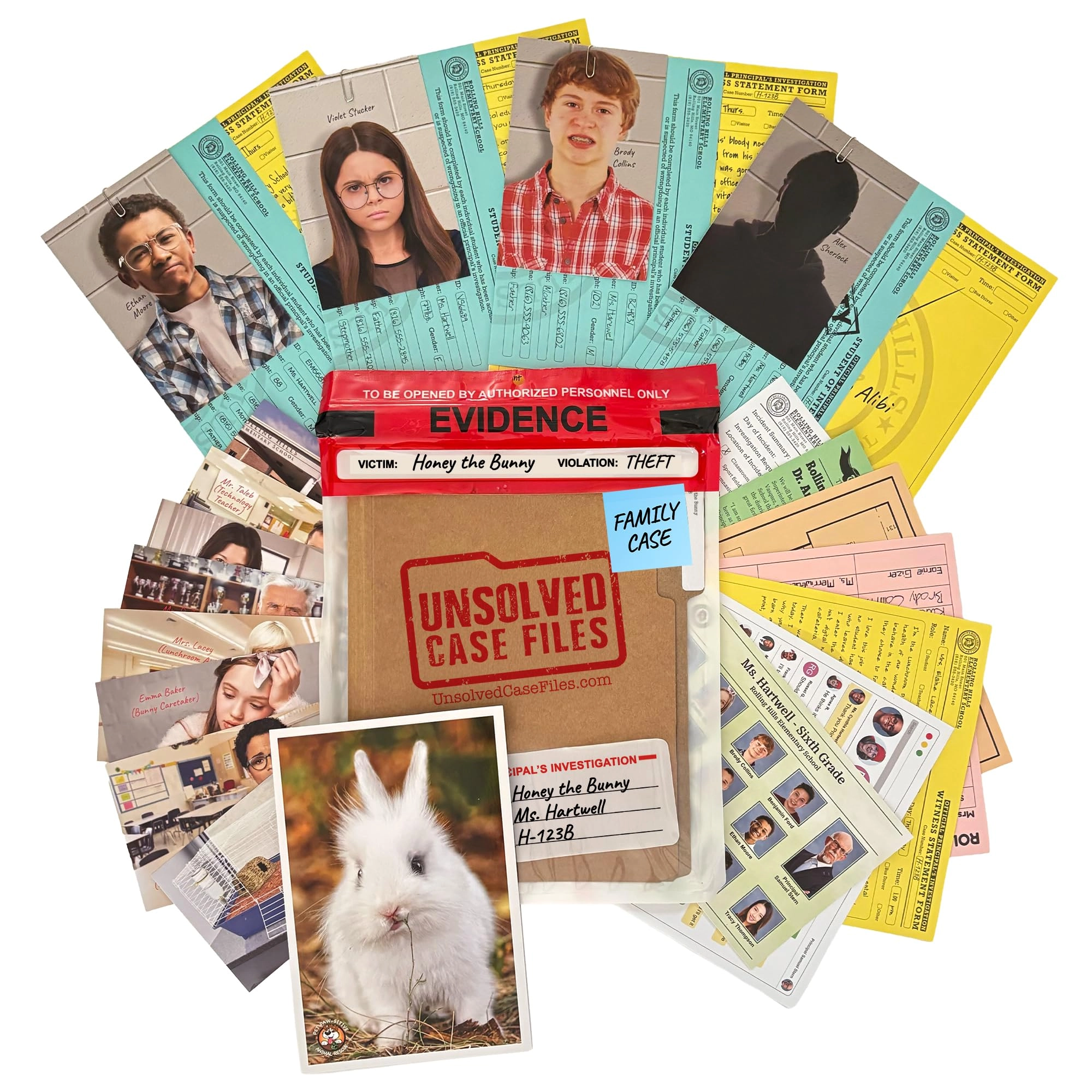 Unsolved Case Files Honey The Bunny - Murder Mystery Game