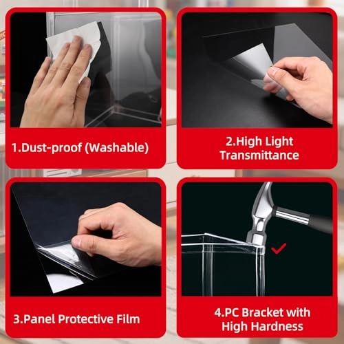 Display Case - 36x27x27cm Dustproof Clear