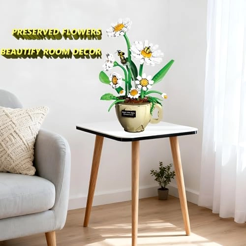 Flower Coffee Cups Building Blocks Kit - Daisy 496 pcs