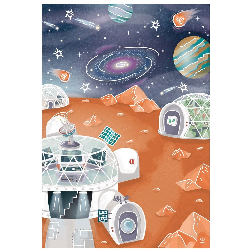 DIY Mars Space Life Art And Craft Set - 3+ years 10 pcs