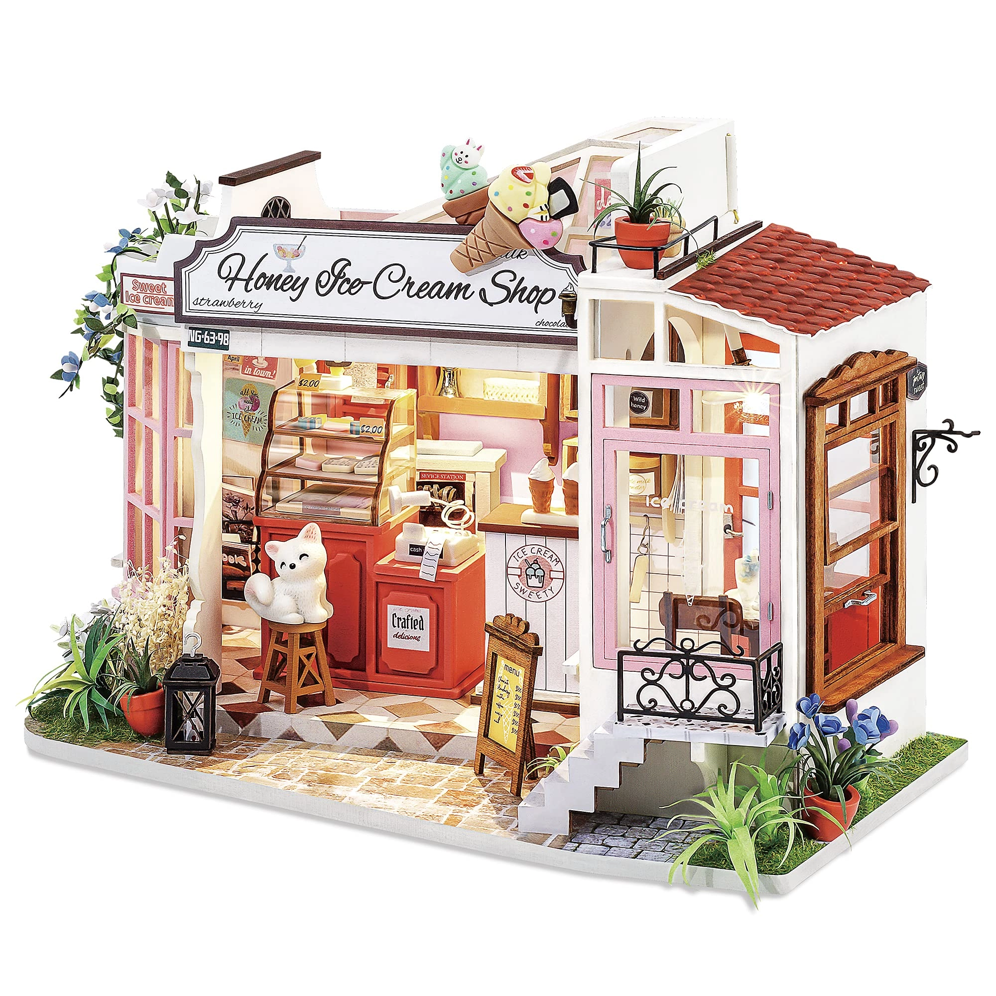 Rolife DIY Miniature Dollhouse Kit - Ice Cream Store 124 scale