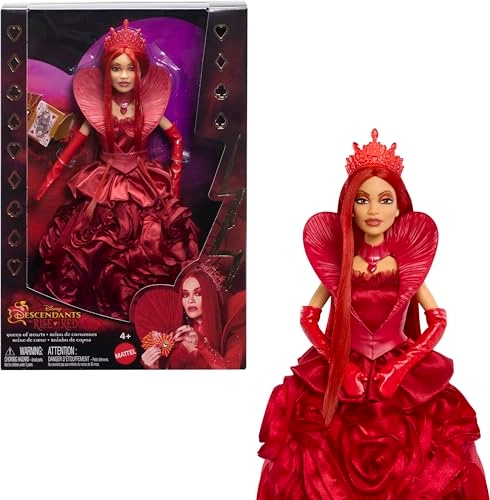 Queen of Hearts Fashion Doll - Disney Descendants: The Rise of Red Royal Gown Accessories Doll Stand