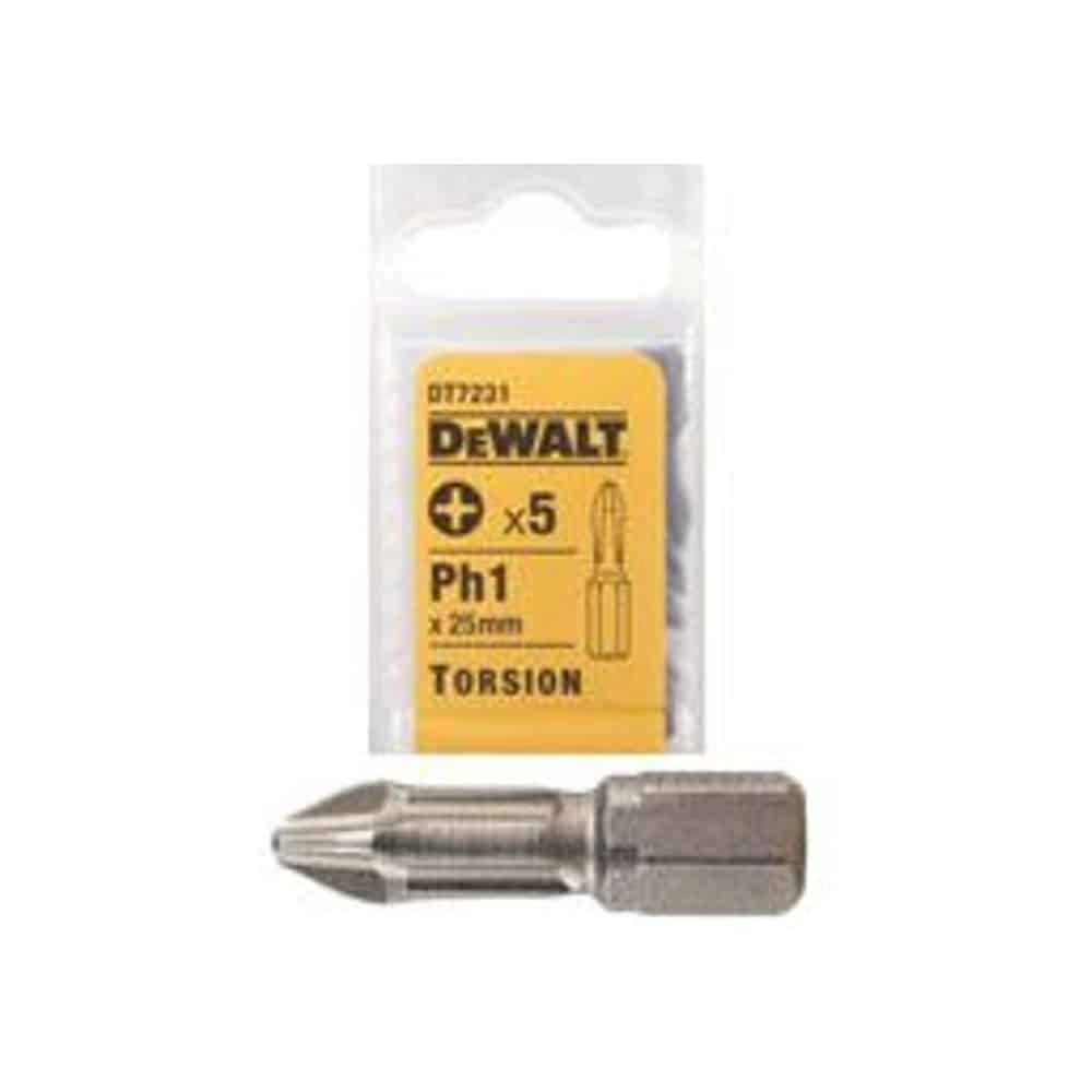 DeWALT Torsion Screwdriver Bits - 5 piece(s) 25 millimeter
