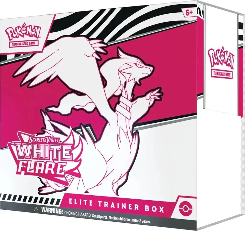White Flare Elite Trainer Box - Factory Sealed Official Cards & Accessories