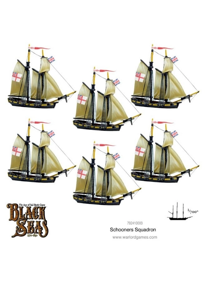 Black Seas Schooners Squadron - The Age of Sail Unpainted