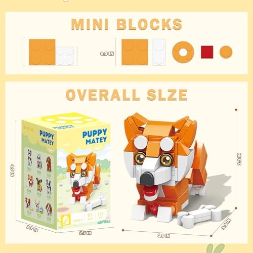 Dog Animals Building Block Sets - Shiba Inu 123pcs