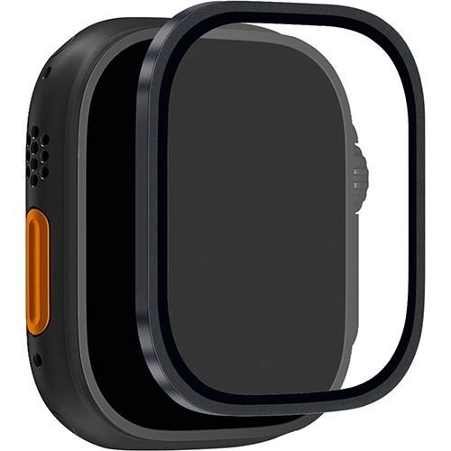 PURO Tempered Glass With Titanium Frame For Apple Watch Ultra - 49mm Aluminium