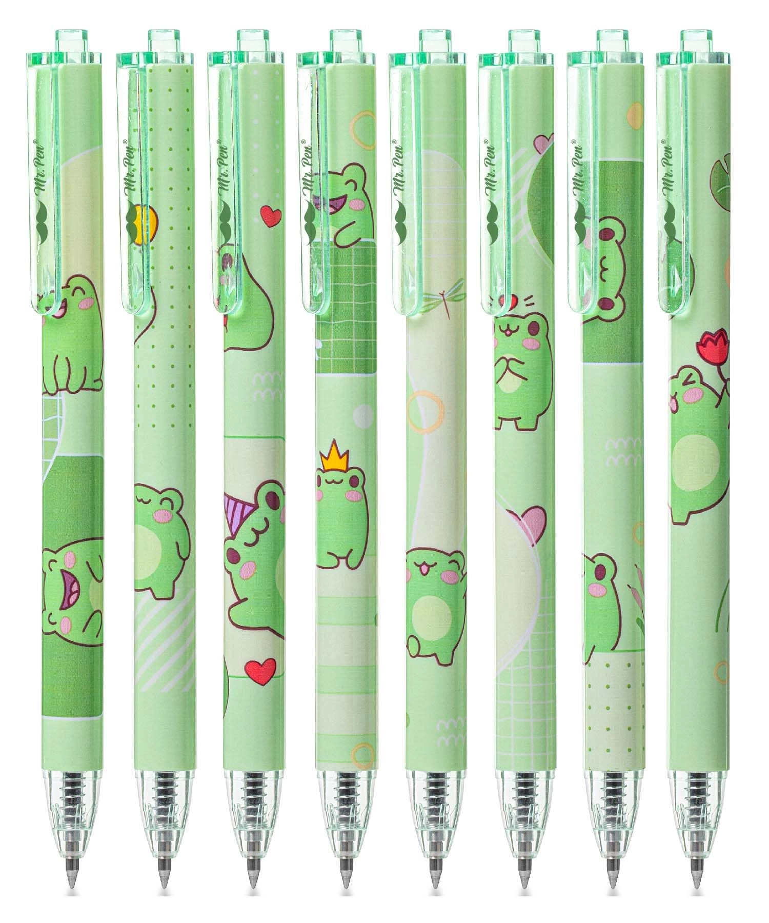 Mr. Pen Cartoon Retractable Gel Pens - 6 Pack 0.5 mm