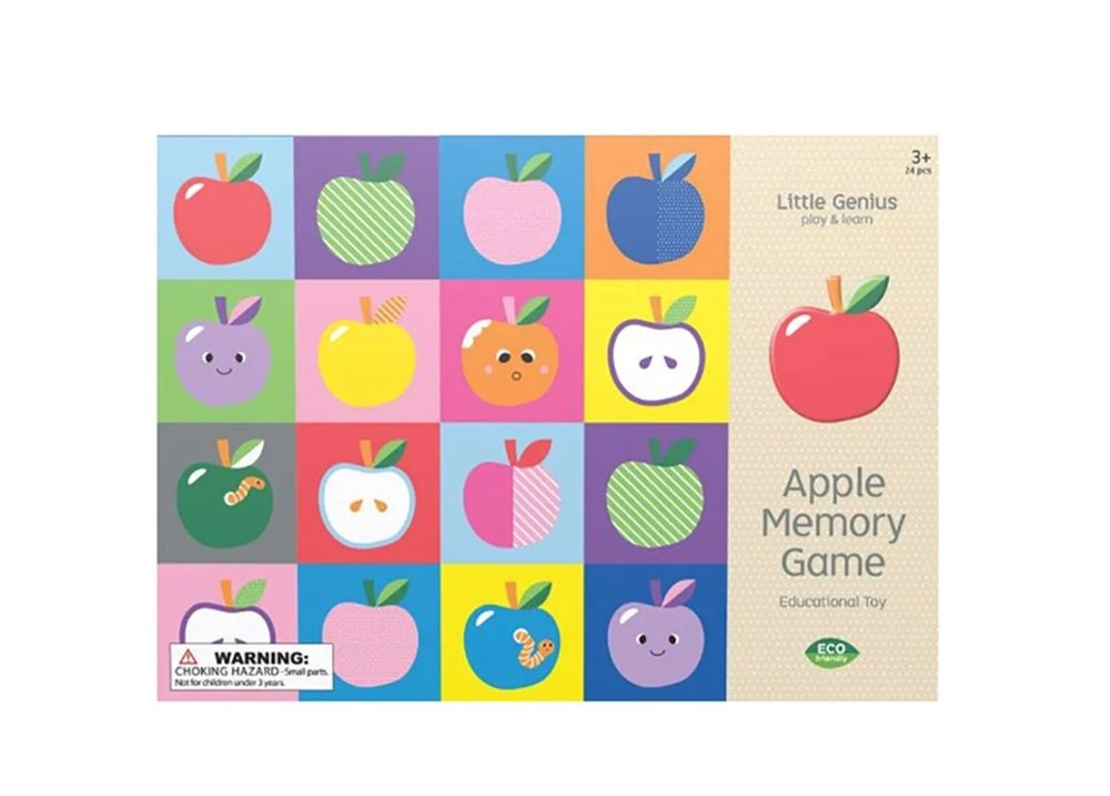 Edu Fun Little Genius Play And Learn Apple Memory Game - 3+ 24 pieces
