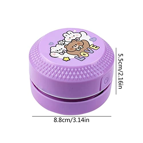 Mini Vacuum - Cordless 360-degree Rotatable 8.6x8.6x13.1cm