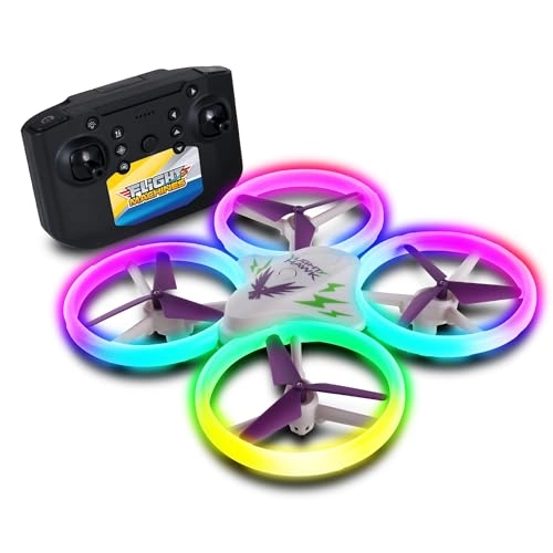 Fight Machines LightHawk Quadcopter - Altitude Hold Obstacle Avoidance LED Light Show