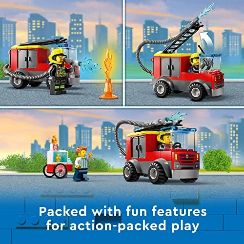 City Fire Station and Fire Truck (60375)