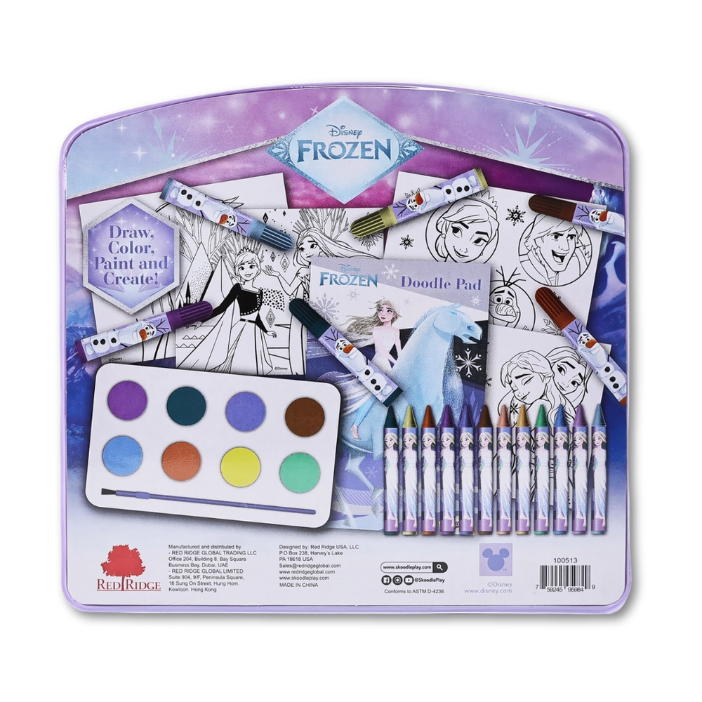 Frozen Creative Art Set - 50+pcs crayons markers watercolors
